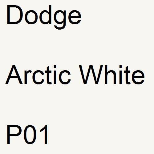 Dodge, Arctic White, P01.